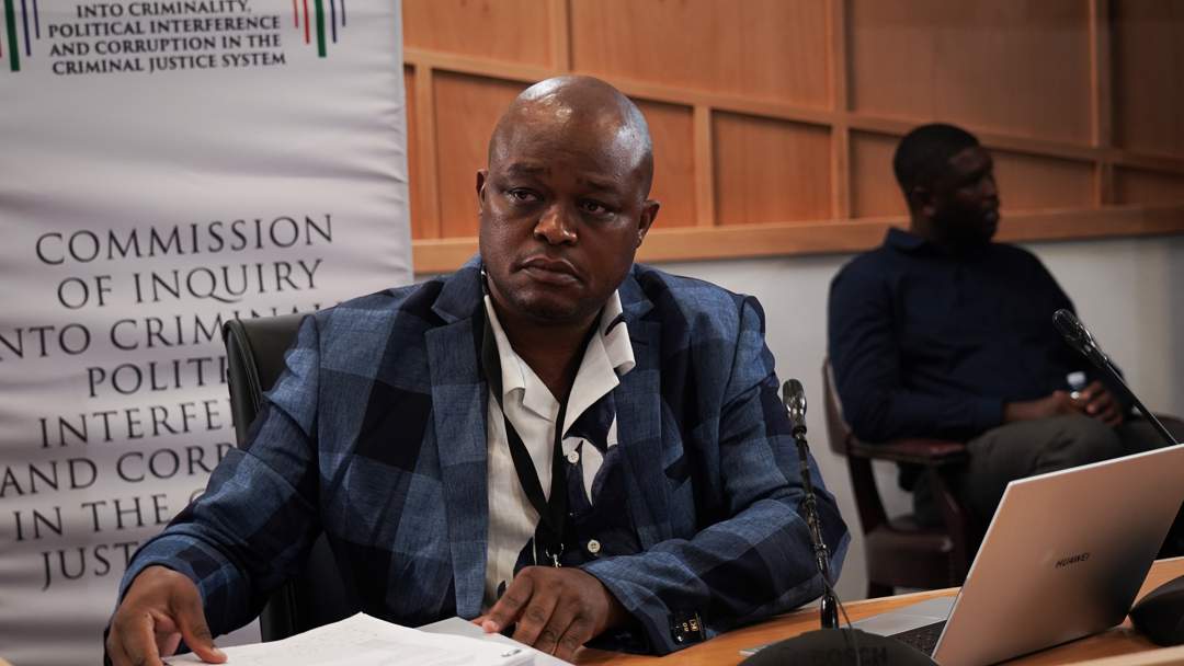 Madlanga Commission hearing, Brown Mogotsi testimony, top police officials allegations, SAPS corruption claims, Pretoria inquiry proceedings, Joburg ETC