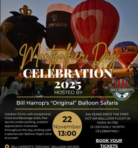 Montgolfier Day event, hot air balloon night glow, family picnic Magalies Valley, Bill Harrop Balloon Safaris, aviation themed family outing, Joburg ETC