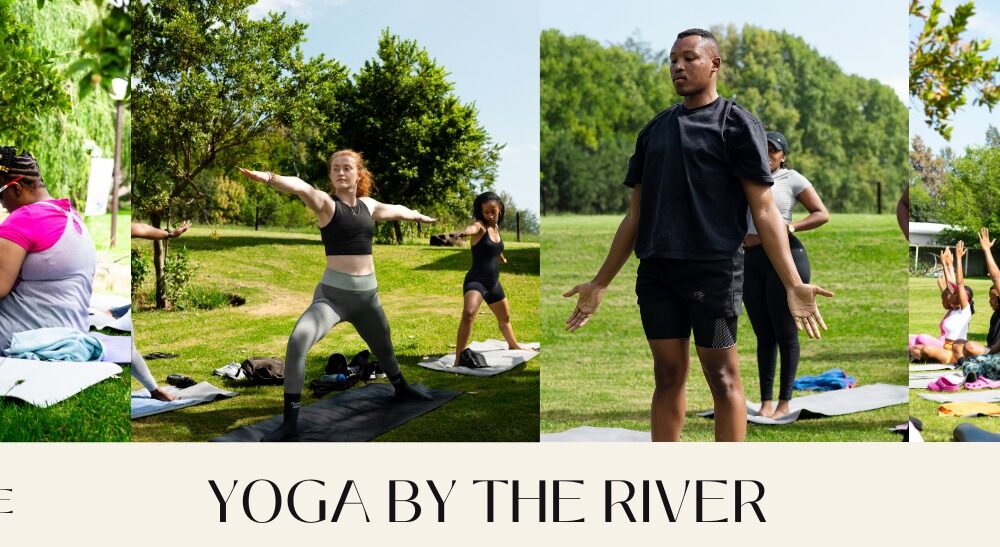 yoga by the river, Vanderbijlpark wellness event, Eco Coffee retreat, Release and Flow final gathering, mindful movement outdoors, riverside yoga South Africa, community wellness event Joburg ETC