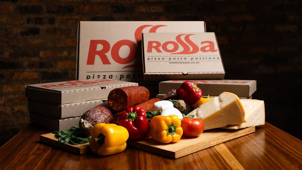 Rossa Bedfordview pizza, Italian food Johannesburg, authentic pasta dishes, fresh mozzarella, Rossa restaurant interior, Joburg ETC