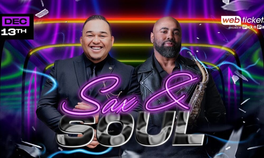 Gold Reef City Lyric Theatre Johannesburg venue at night, Don Vino saxophonist Cape Town South Africa, Fagrie Isaacs soulful singer South Africa, Johannesburg live music concert poster, Joburg ETC