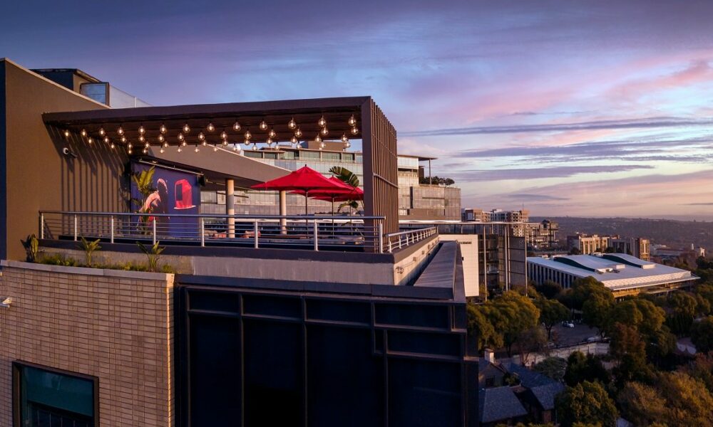 Johannesburg rooftop bar views, Sandton skyline at night, Alto234 city views, San Deck sundowners, Rosebank rooftop pool, Maboneng rooftop greenery, Joburg ETC