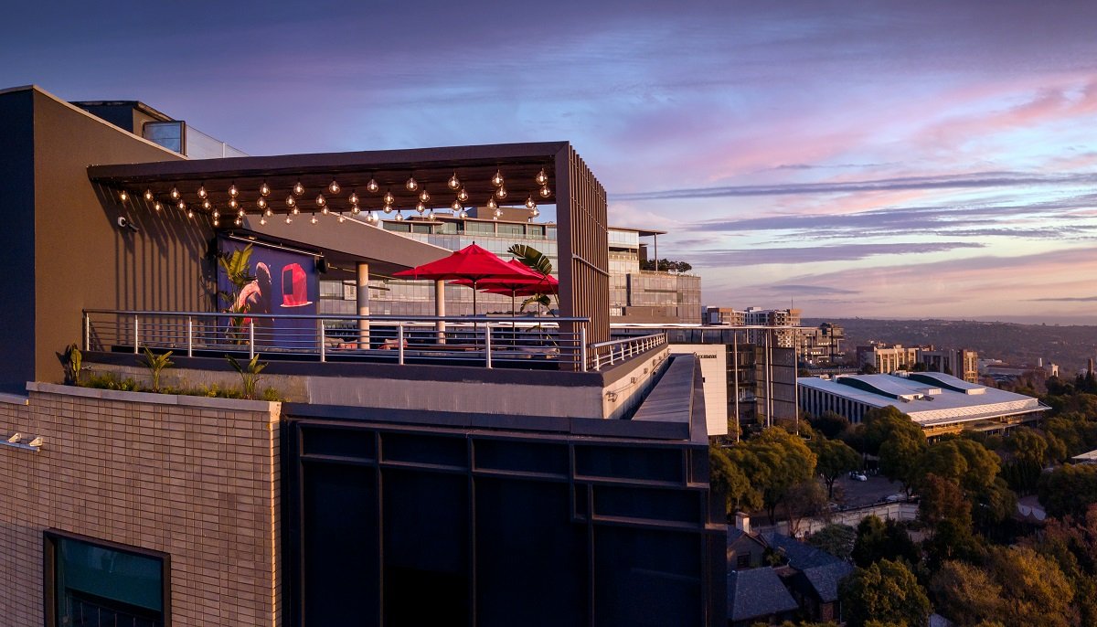 Johannesburg rooftop bar views, Sandton skyline at night, Alto234 city views, San Deck sundowners, Rosebank rooftop pool, Maboneng rooftop greenery, Joburg ETC