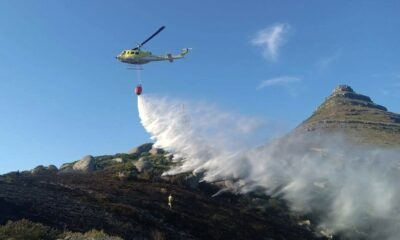 Western Cape wildfires, aerial firefighting South Africa, Garden Route dam levels, Knysna water crisis, summer heatwave Western Cape, Joburg ETC