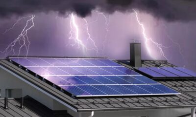 Lightning storm South Africa, solar inverter damage, home battery system, Gauteng thunderstorms, rooftop solar panels, Joburg ETC.