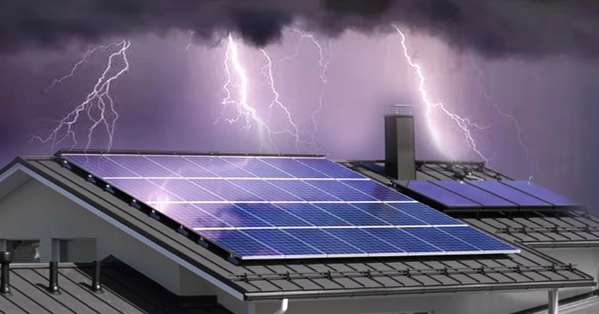 Lightning storm South Africa, solar inverter damage, home battery system, Gauteng thunderstorms, rooftop solar panels, Joburg ETC.