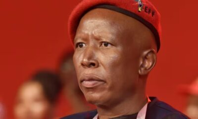 Julius Malema court appearance, East London Regional Court, EFF supporters outside court, firearm discharge case South Africa, political sentencing debate, Joburg ETC