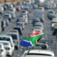 Johannesburg traffic congestion, M1 highway Joburg, Sandton rush hour traffic, Gautrain station Johannesburg, driving in Gauteng, Joburg ETC