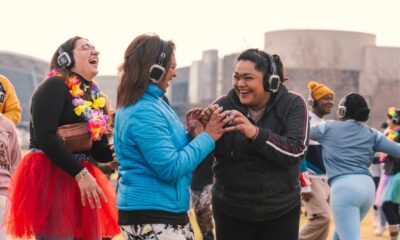 Secret Sunrise Johannesburg, silent disco dance Joburg, Melrose Arch Piazza event, wellness movement Johannesburg, morning dance experience, Joburg ETC