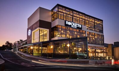 Rockets Bryanston exterior, Rockets rooftop lounge Bryanston, Champagne House Rockets Bryanston, Lolitas Lounge Rockets, luxury dining Bryanston, Joburg ETC