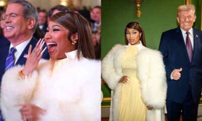 Nicki Minaj Trump event, Nicki Minaj Washington speech, Donald Trump Nicki Minaj stage, celebrity political support, Joburg ETC