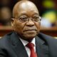 Jacob Zuma court appearance, Pietermaritzburg High Court exterior, arms deal corruption case South Africa, Thales defence company, NPA prosecution South Africa, high profile corruption trial, Joburg ETC