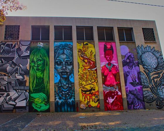 Johannesburg street art murals, Maboneng Precinct street art, Jewel City murals Johannesburg, Newtown graffiti Johannesburg, Braamfontein street art walls, Juta Street murals, Fox Street Maboneng art, Johannesburg urban art tour, inner city Johannesburg murals, Joburg ETC