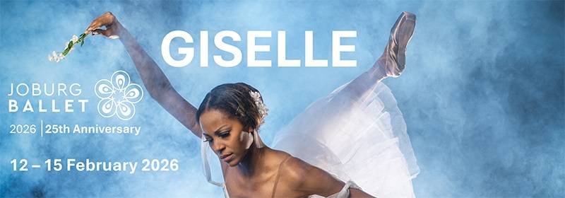 Joburg Ballet Giselle 2026, Mandela Theatre Johannesburg, Giselle ballet performance South Africa, Joburg Theatre ballet season, Angela Malan Giselle production, Johannesburg cultural events February 2026, classical ballet Johannesburg, Joburg ETC