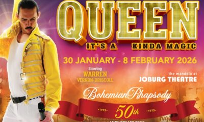Queen tribute show Johannesburg, Queen its a kinda magic live, Mandela Theatre Joburg concert, Freddie Mercury tribute performance, live rock show Joburg, Joburg Theatre events, Queen music live South Africa, international tribute band Queen, Joburg ETC