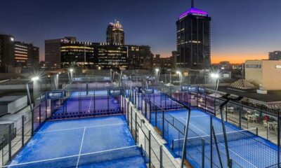 Johannesburg padel courts, best padel courts Johannesburg 2026, Playtomic padel bookings, Africa Padel Sandton courts, Padel and Social Club Melrose park courts, Net Set Padel Sandton City rooftop courts, Indoor Padel Revolution Laser Park courts, RBCLUB Melrose Arch padel courts, ProPadel Craighall Park padel courts, Padel Lab Rivonia Paulshof padel courts, Qurtuba Padel Linbro Park courts, Joburg ETC