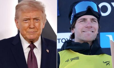 Hunter Hess freestyle skier, Trump Truth Social post, Winter Olympics Italy 2026, Team USA athlete press conference, Olympic halfpipe skiing, political debate in sport, US Olympic team support, international Winter Games atmosphere, Joburg ETC