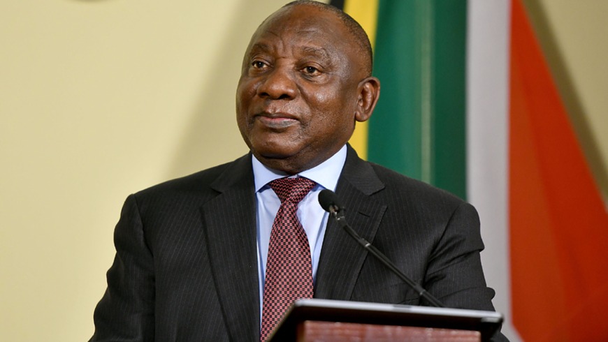 Cyril Ramaphosa official portrait South Africa, Iran navy ships naval exercise South African waters, Will of Peace 2026 naval drill SANDF, Presidency South Africa Union Buildings Pretoria, Angie Motshekga Defence Minister Parliament, South African Navy vessels at sea, SANDF emblem and naval fleet, Joburg ETC