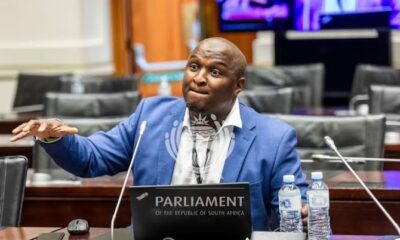 Sindile Mfazi portrait, SAPS senior leadership, parliamentary committee hearing, Crime Intelligence South Africa, police corruption inquiry, Covid-19 PPE scandal South Africa, forensic investigation South Africa, Joburg ETC