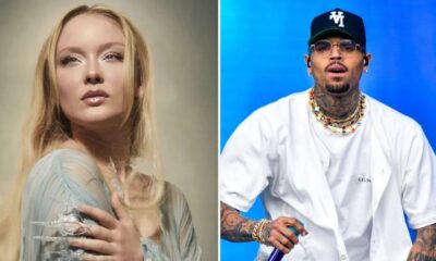 Zara Larsson portrait 2026, Zara Larsson Midnight Sun Tour stage, Chris Brown concert performance image, music industry accountability discussion, gender based violence awareness pop culture, celebrity playlist ethics debate, Joburg ETC