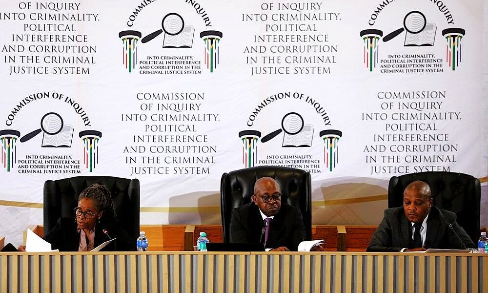 Madlanga Commission hearing South Africa, Witness F hospitalised postponement, Judge Mbuyiseli Madlanga inquiry, Shadrack Sibiya commission return, Musa Khawula arrest testimony, South Africa commission delay news, Joburg ETC