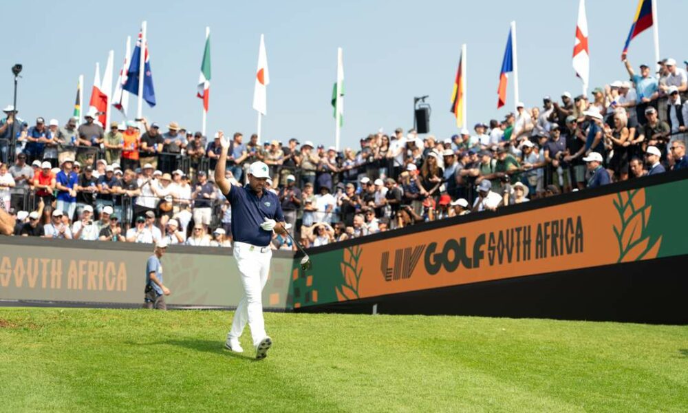 LIV Golf South Africa Steyn City, golf tourism South Africa event, Johannesburg golf tournament crowd, Jon Rahm LIV Golf South Africa, Bryson DeChambeau Steyn City, South African tourism promotion golf, golf courses South Africa travel, sports tourism South Africa economy, Midrand Steyn City event 2026, Joburg ETC