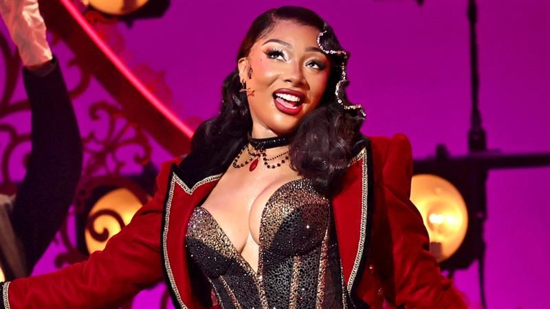 Megan Thee Stallion Broadway collapse, Moulin Rouge musical stage New York, Al Hirschfeld Theatre audience reaction, Megan Thee Stallion hospital news, Broadway understudy performance, celebrity health scare theatre, New York live performance incident, Megan Thee Stallion fans reaction social media, Joburg ETC