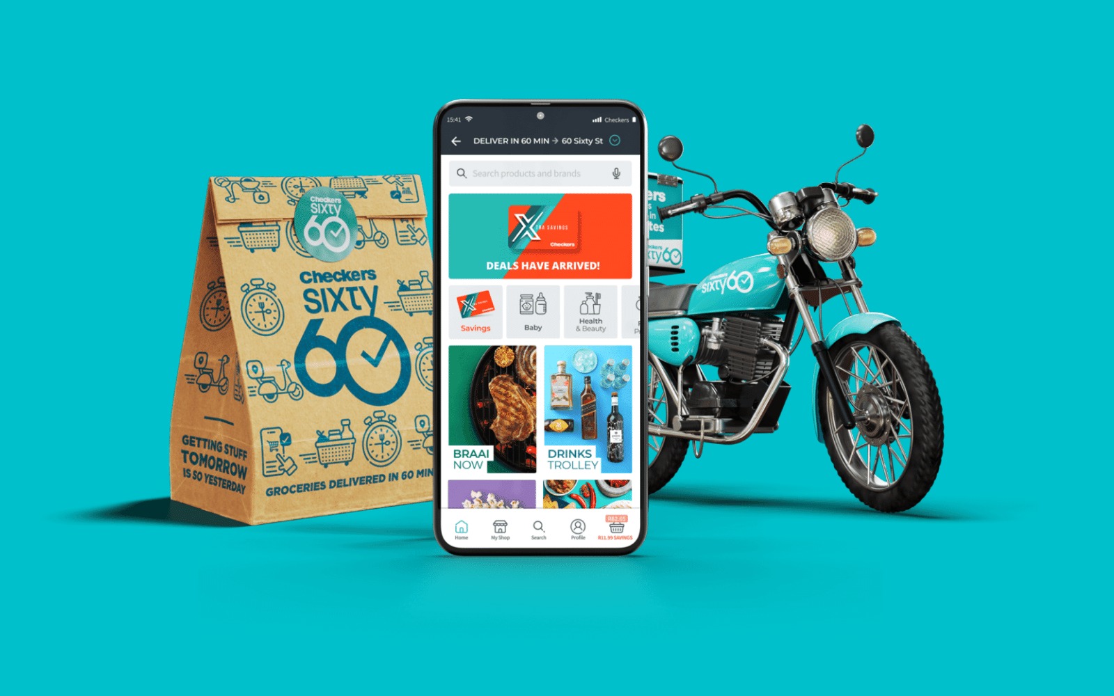 Shoprite Sixty60 app South Africa, Pixie AI grocery assistant, smart shopping app interface swipe, personalised grocery recommendations SA, ShopriteX technology innovation, Xtra Savings Plus rewards app, grocery delivery Johannesburg smartphone, AI retail South Africa, digital shopping experience SA, online grocery trends South Africa, Joburg ETC