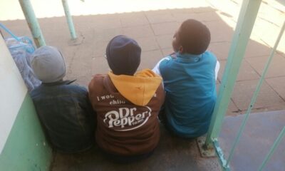 Children of immigrants at the repatriation centre set up at the Makhado showgrounds in Louis Trichardt. Photo: Bernard Chiguvare