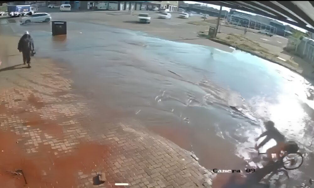flooded pothole