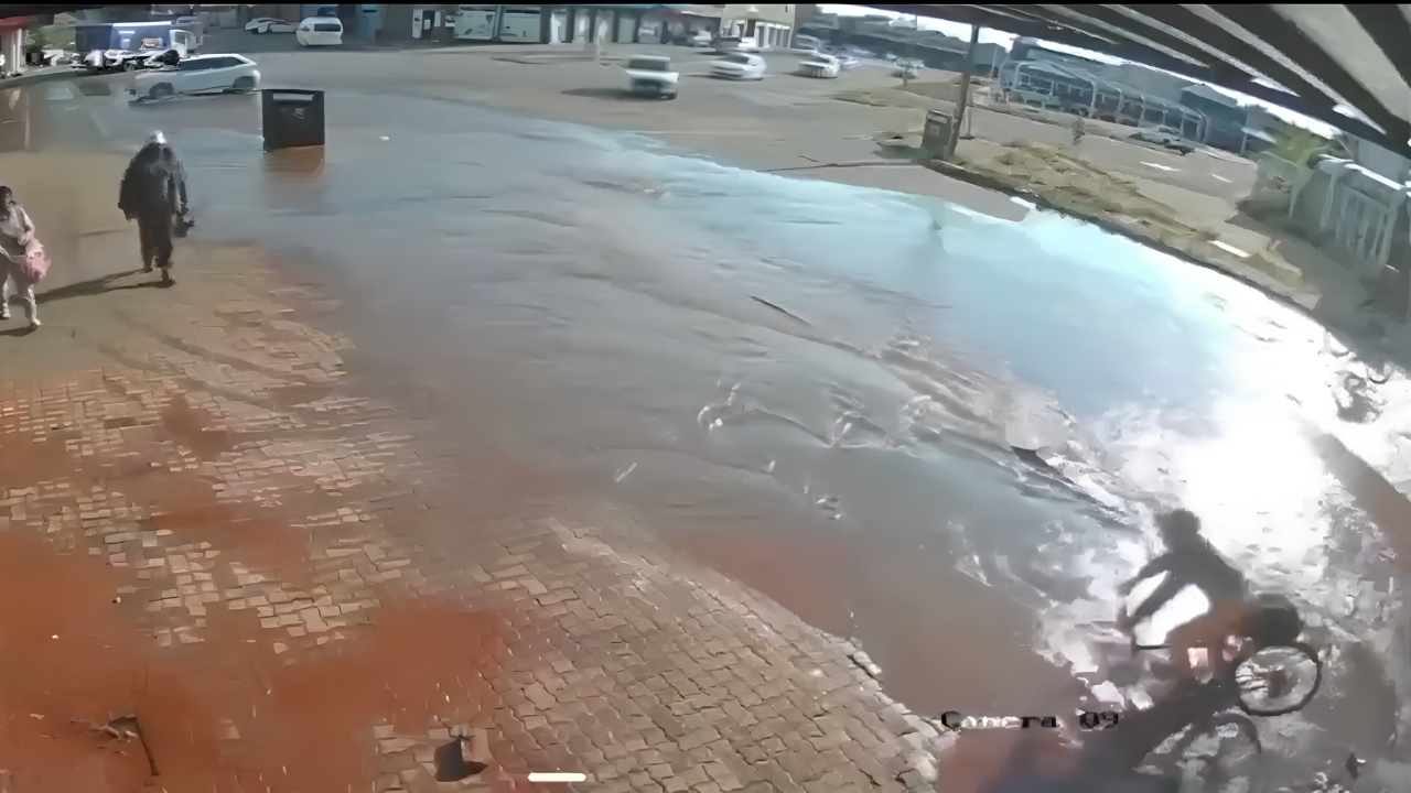 flooded pothole