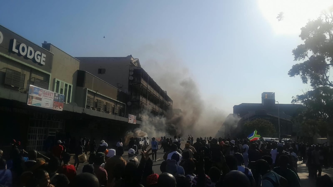 Watch: Soweto, Durban unrest: police vow action after 24 cars torched and shops looted